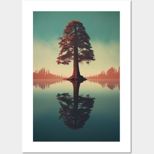 Redwood Lake | Retro Style Posters and Art